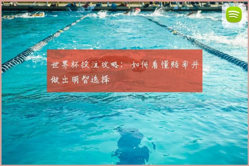 世界杯投注攻略：如何看懂赔率并做出明智选择